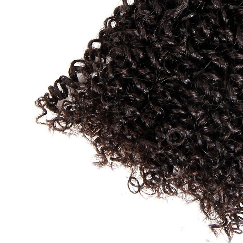 ISEE Hair 9A Grade Mongolian Kinky Curly Hair Extension Virgin Human Hair Weaving 3 Bundles Kinky Curly Virgin Hair 100% Human Hair Weaves Extension Mongolian Virgin Hair (10 12 14inches) - Image 5